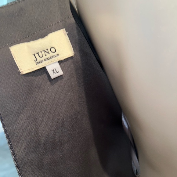 JUNO 940 Cold shoulder Metallic long dress - Picture 7 of 7